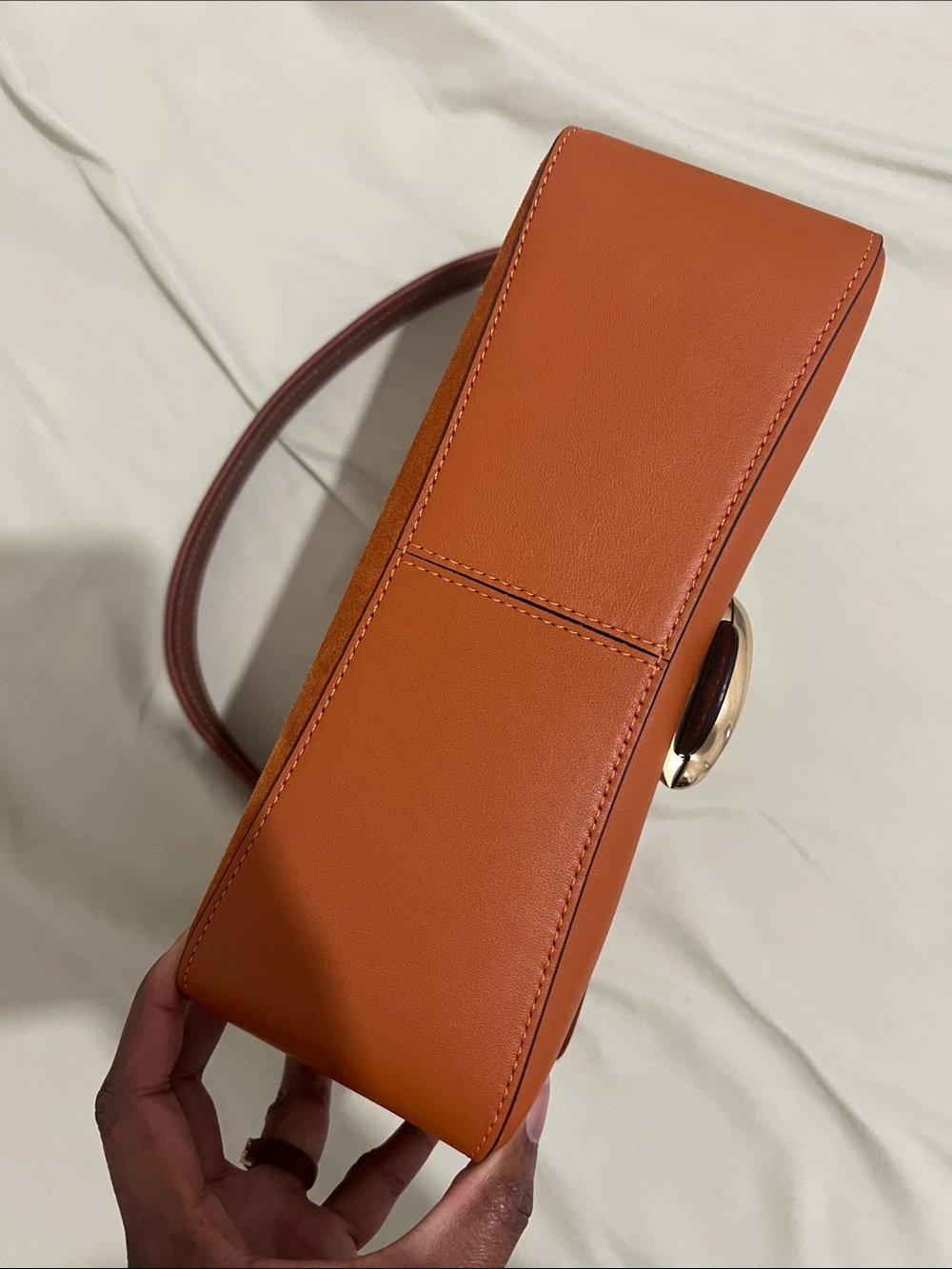 Coach Soft Tabby - Orange Suede - Picture 4 of 11